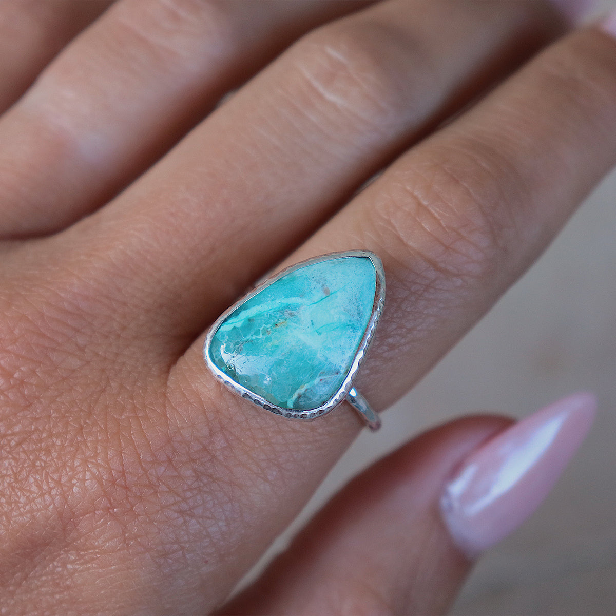 Arizona Chrysocolla Elfin Ring