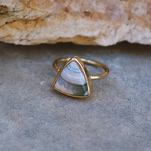 Ocean Jasper Elfin Ring