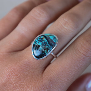 Arizona Chrysocolla Elfin Ring