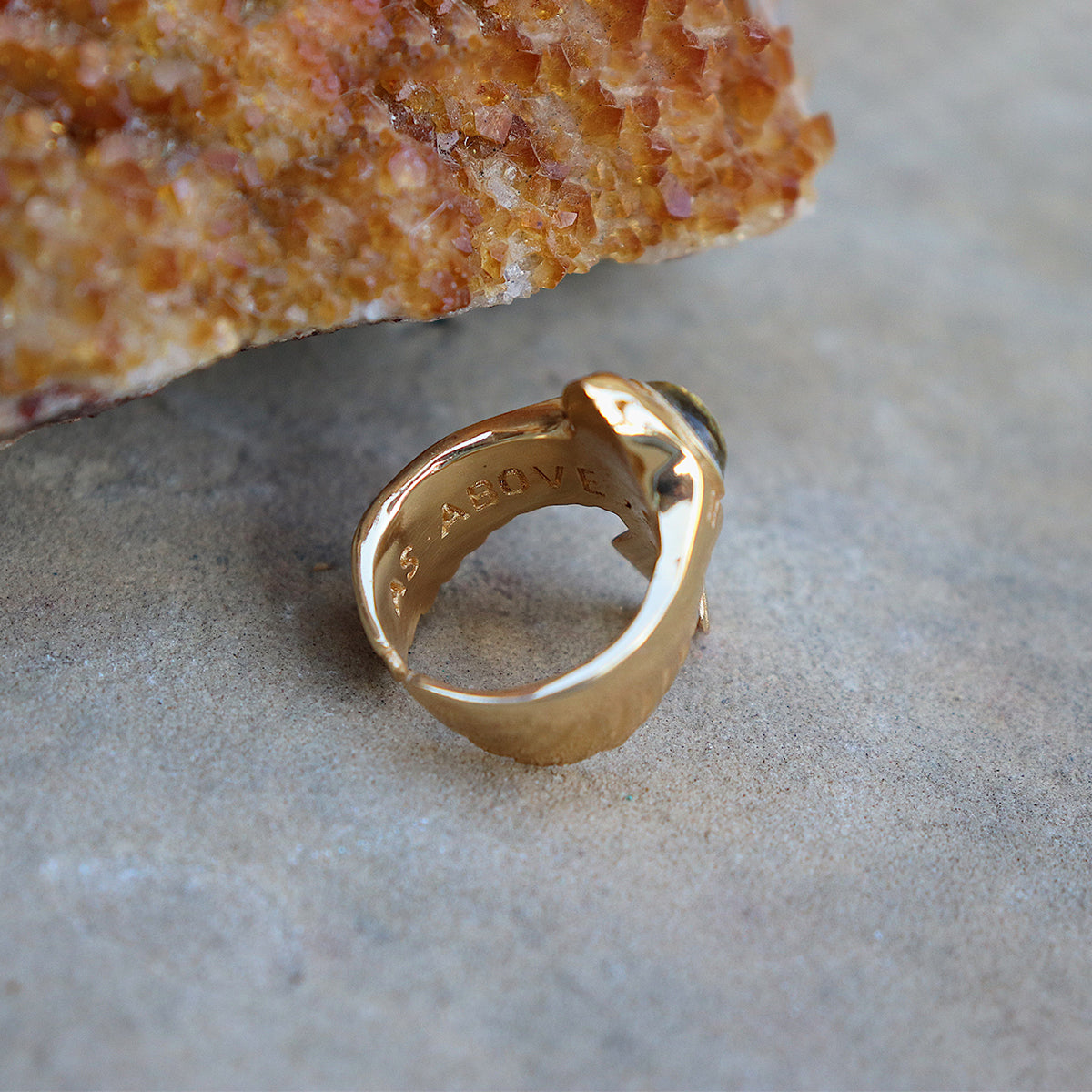 As Above Ring || Citrine
