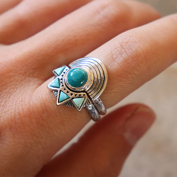 【Bahgsu Jewels】Winged Turquoiseリング Winged Ring || Turquoise - Bahgsu