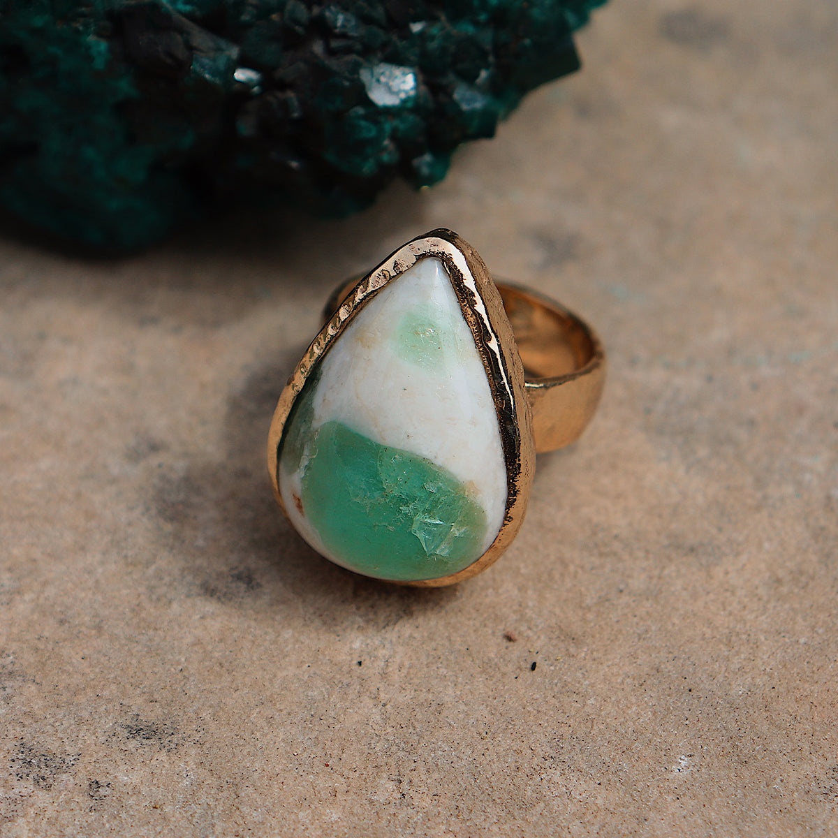 Emerald Quartz Ring