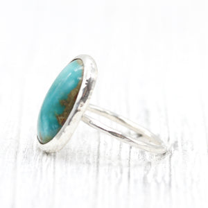 Azure Chrysocolla Elfin Ring