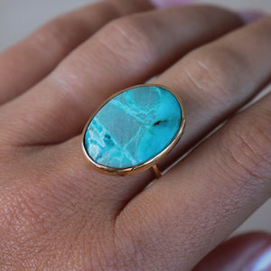 Arizona Chrysocolla Elfin Ring