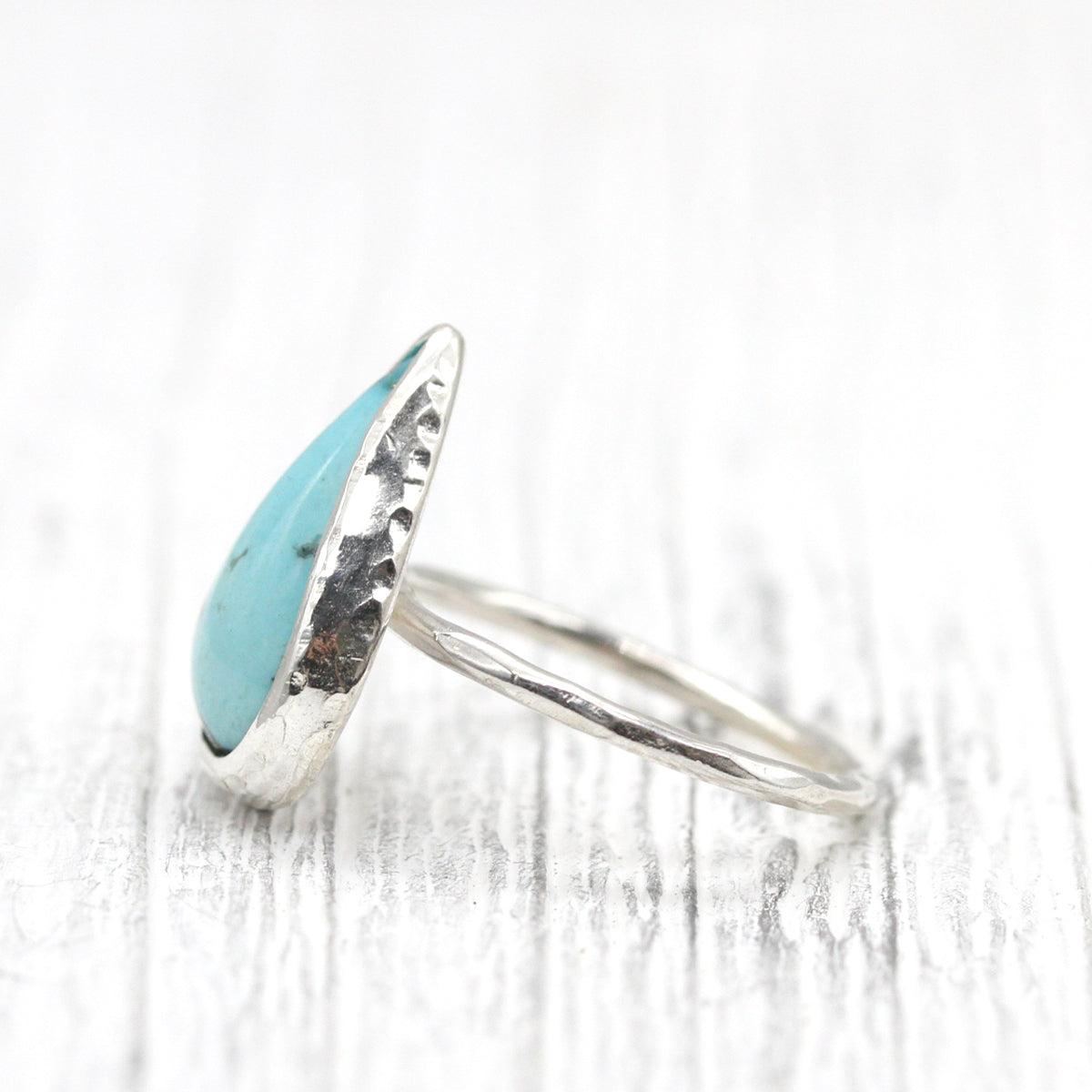 Azure Chrysocolla Elfin Ring