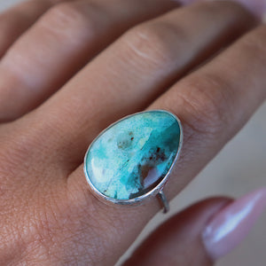 Arizona Chrysocolla Elfin Ring