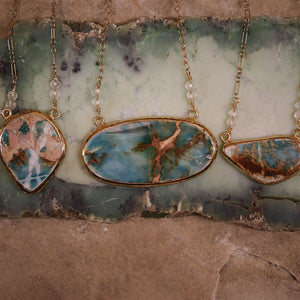 Copper Chrysocolla Necklace