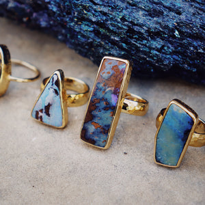 Boulder Opal Ring