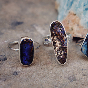 Boulder Opal Elfin Ring