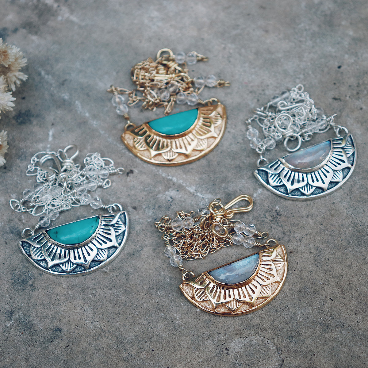 Natural Mystic Necklace || Turquoise