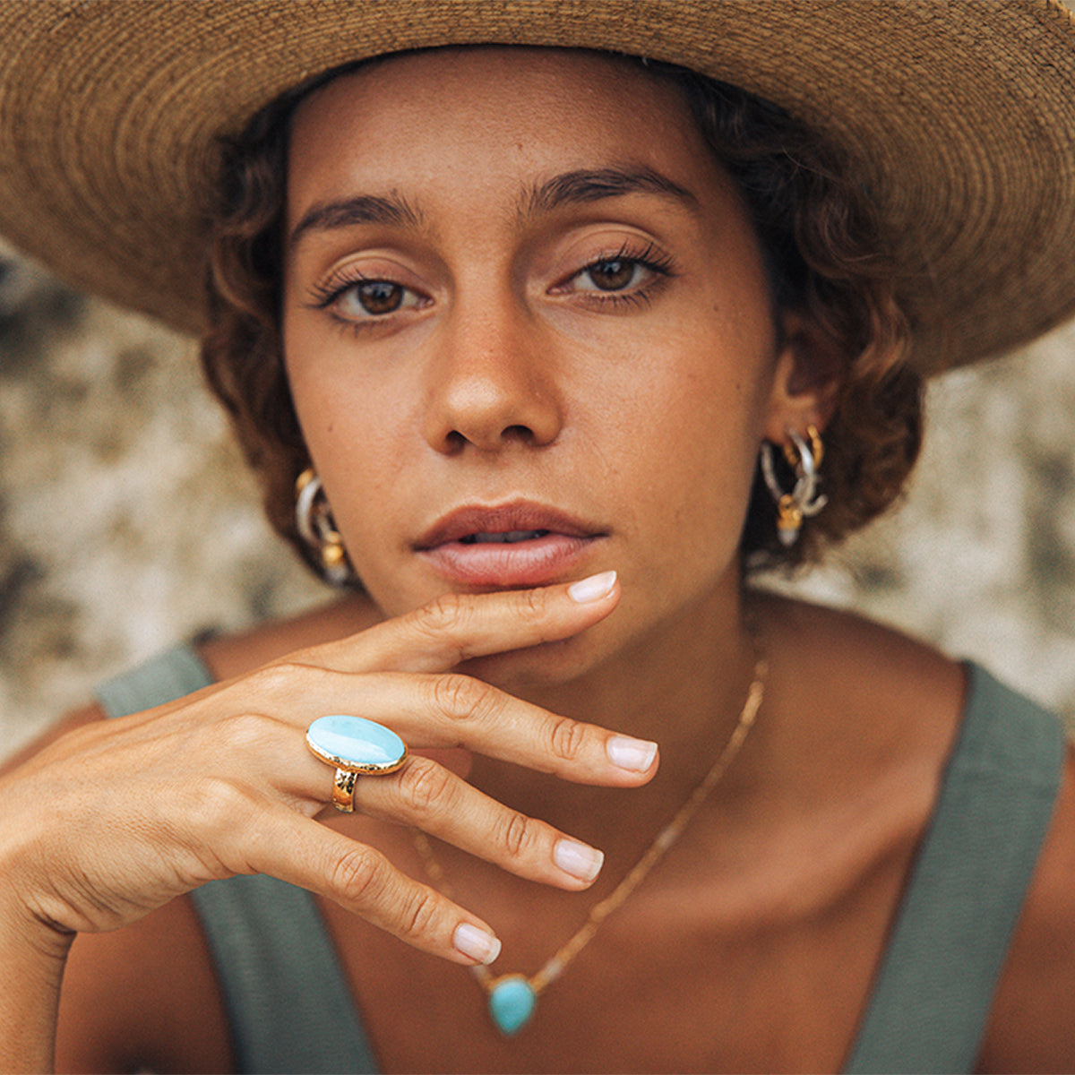 【Bahgsu Jewels】Winged Turquoiseリング Winged Ring || Turquoise - Bahgsu