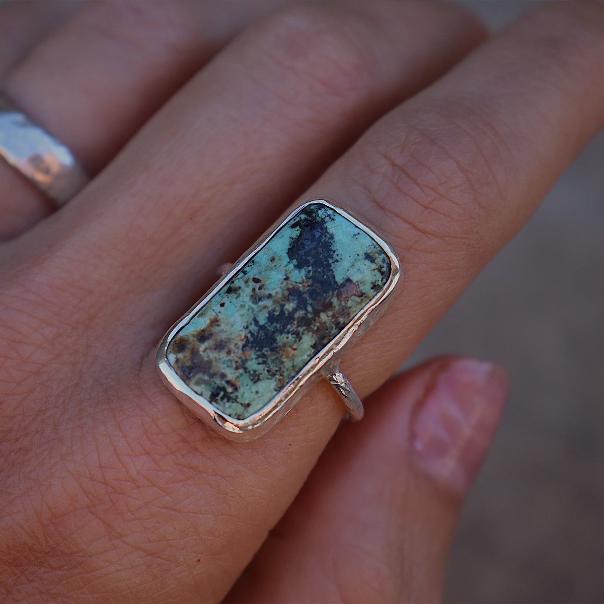 Bedouin Turquoise Elfin Ring