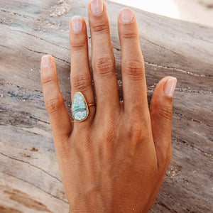 Arizona Chrysocolla Elfin Ring