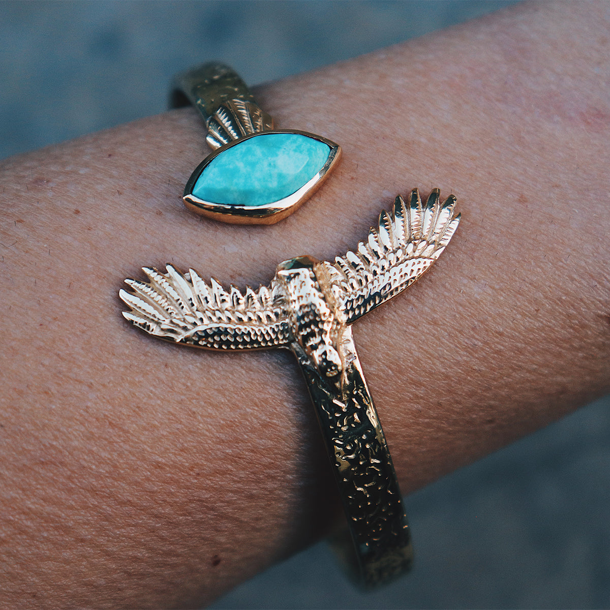 Elder Bird || Turquoise Cuff