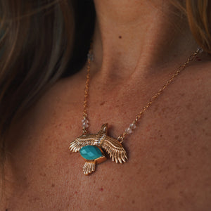 Elder Bird || Turquoise Necklace