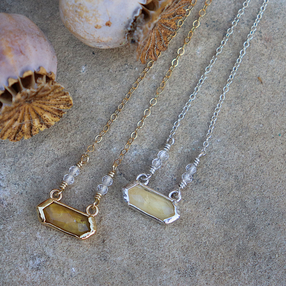 Shine Necklace || Citrine