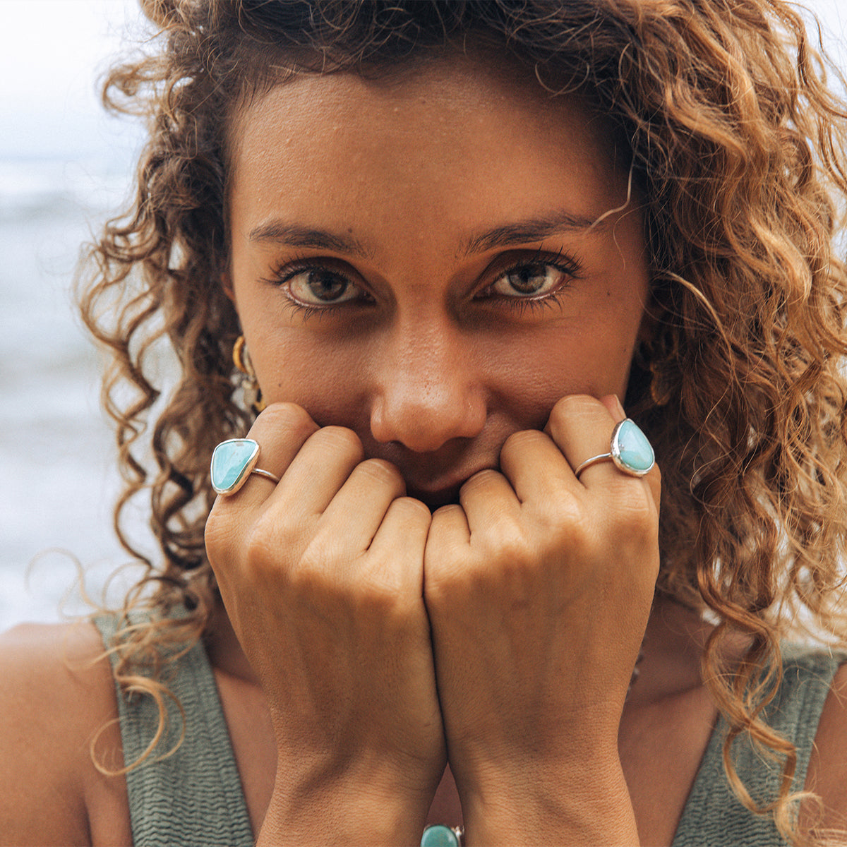 Maghara Turquoise Elfin Ring