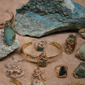 heirloom cuff || Copper Chrysocolla