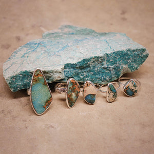 Copper Chrysocolla Elfin Ring