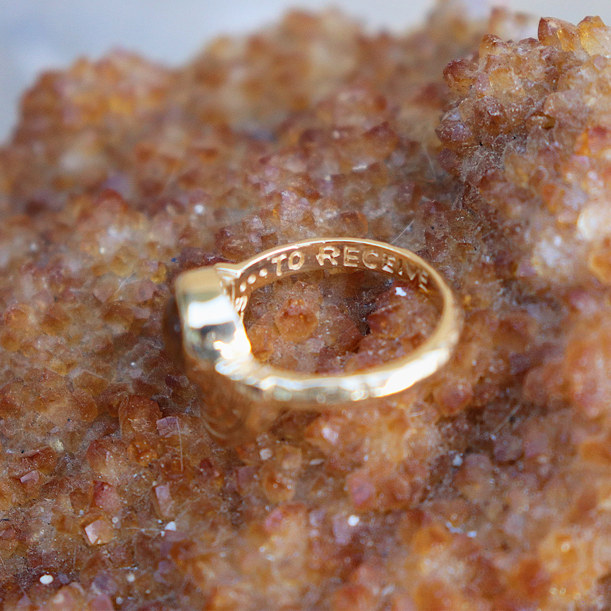 Be Open Ring || Citrine