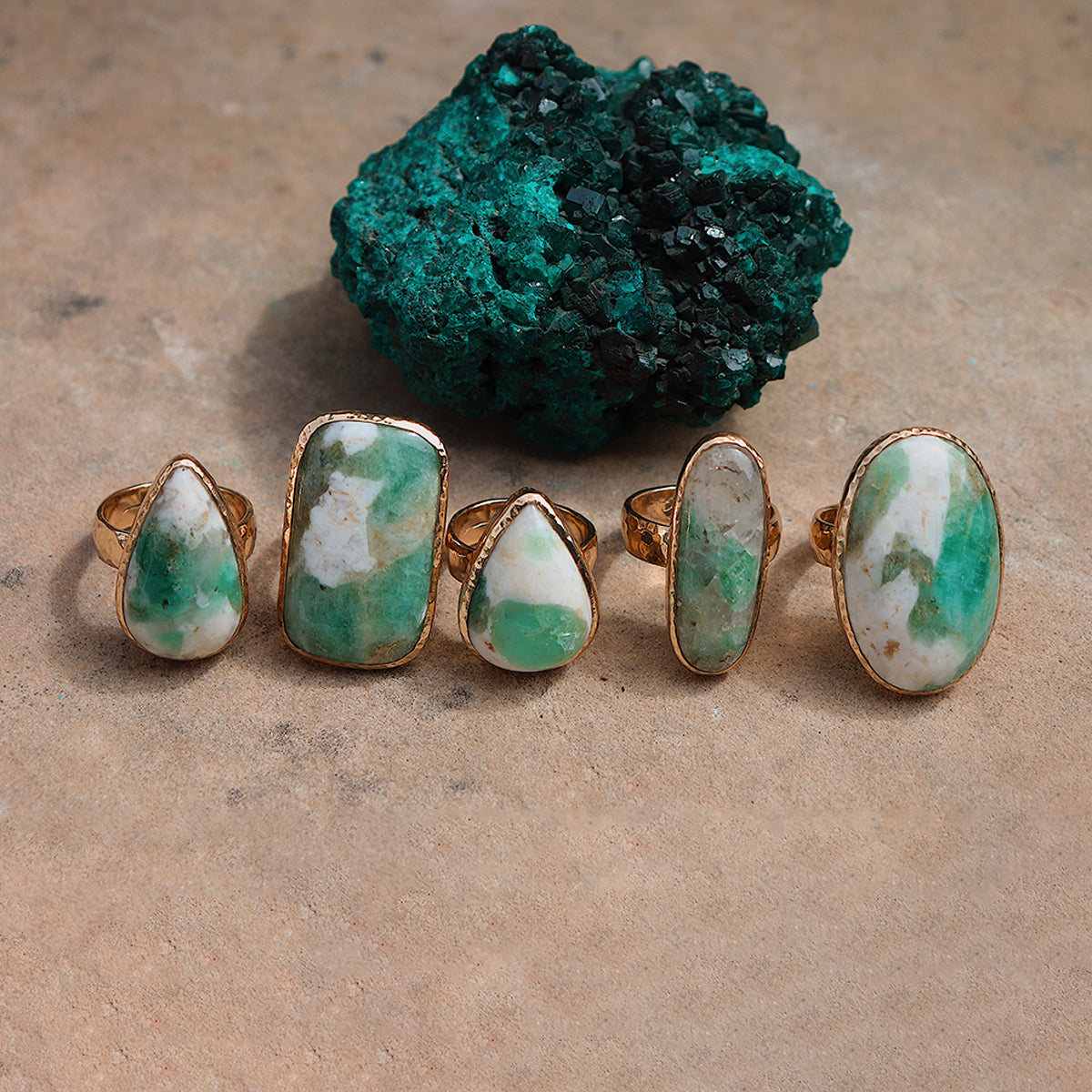 Emerald Quartz Ring