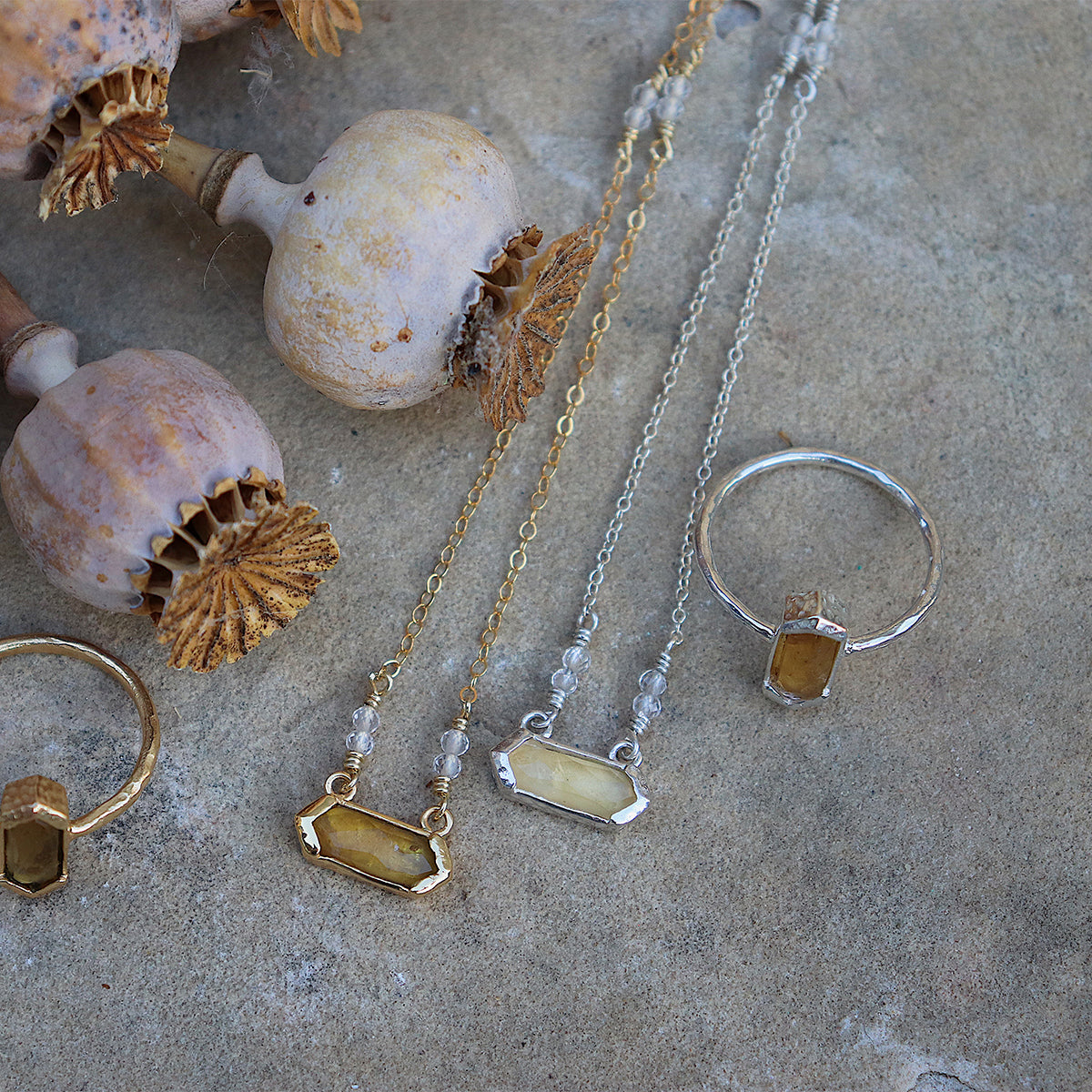 Shine Necklace || Citrine