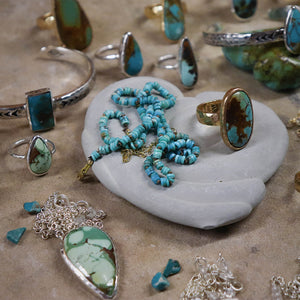 Heishi Turquoise || Gemstone Necklace