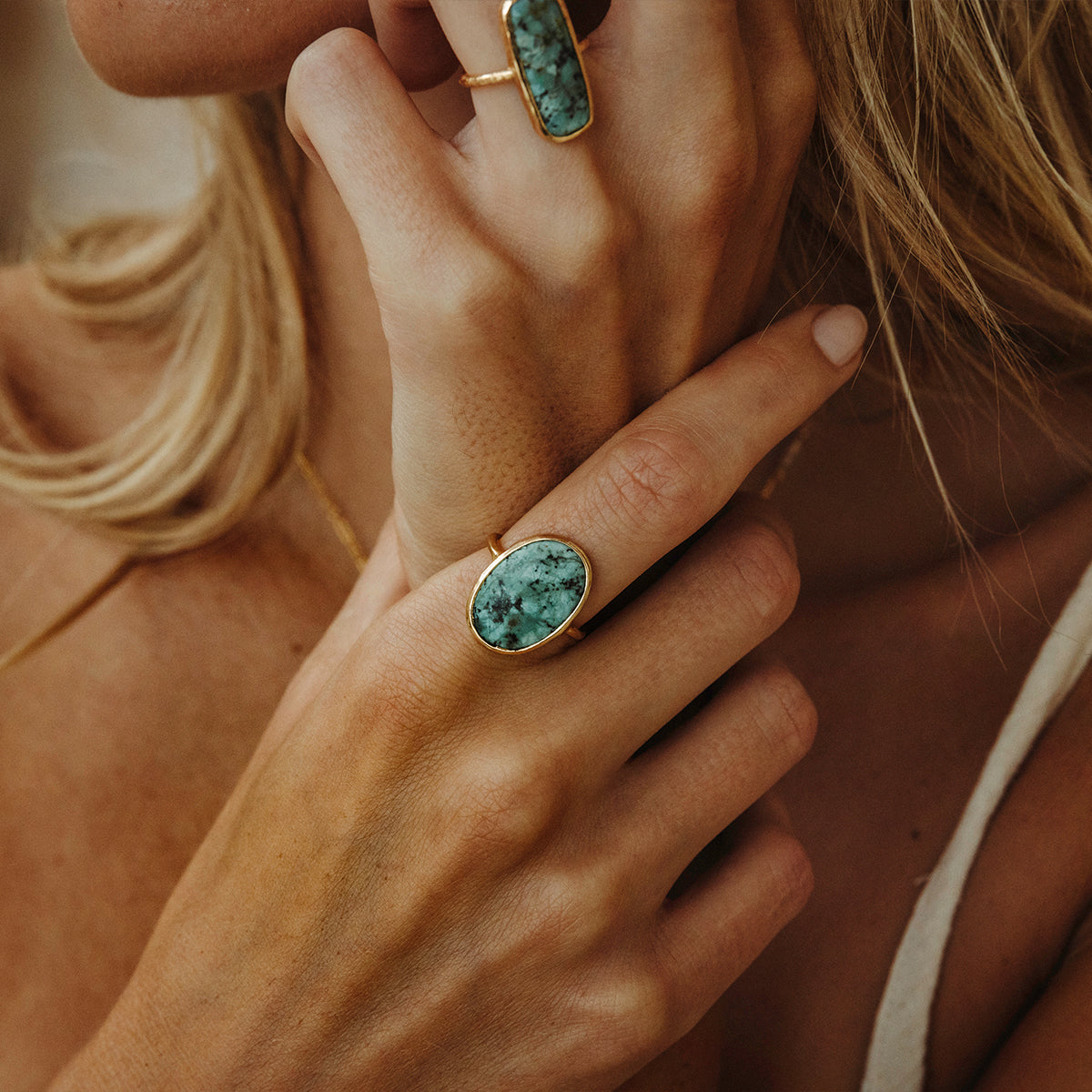 Bedouin Turquoise Elfin Ring