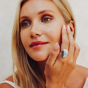 Arizona Chrysocolla Elfin Ring