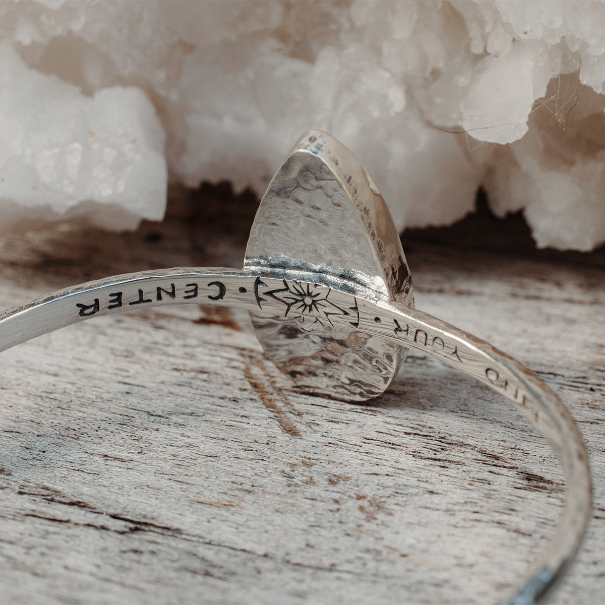 Your Center Cuff || Rainbow Moonstone
