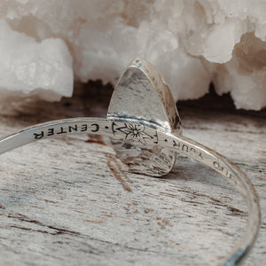 Your Center Cuff || Rainbow Moonstone