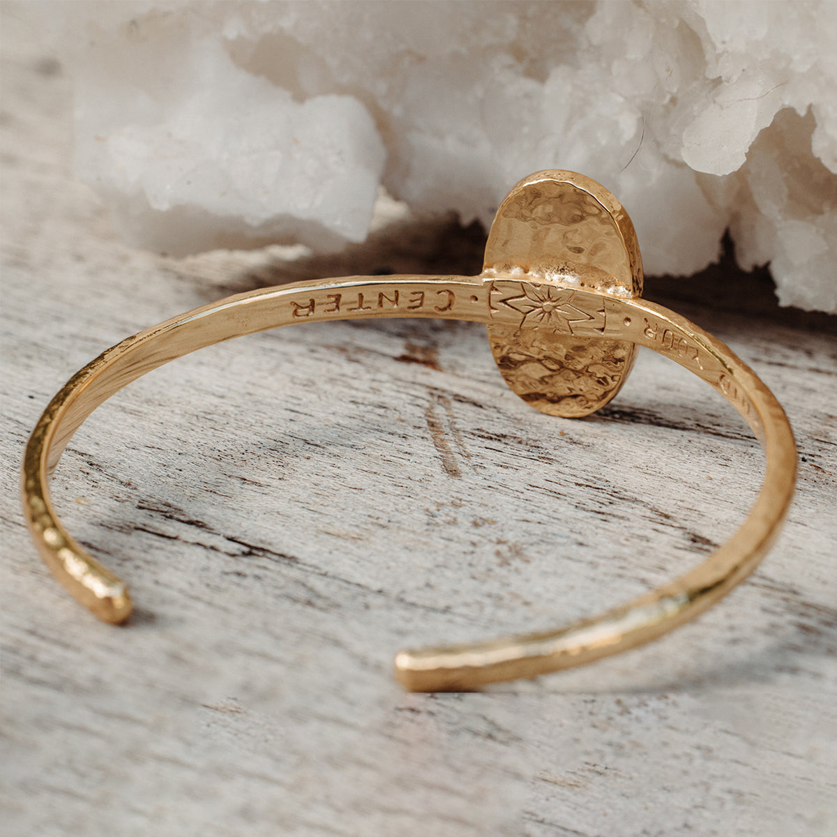 Your Center Cuff || Rainbow Moonstone