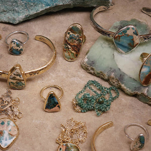 Copper Chrysocolla Ring
