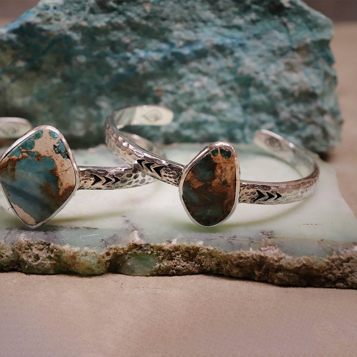 heirloom cuff || Copper Chrysocolla