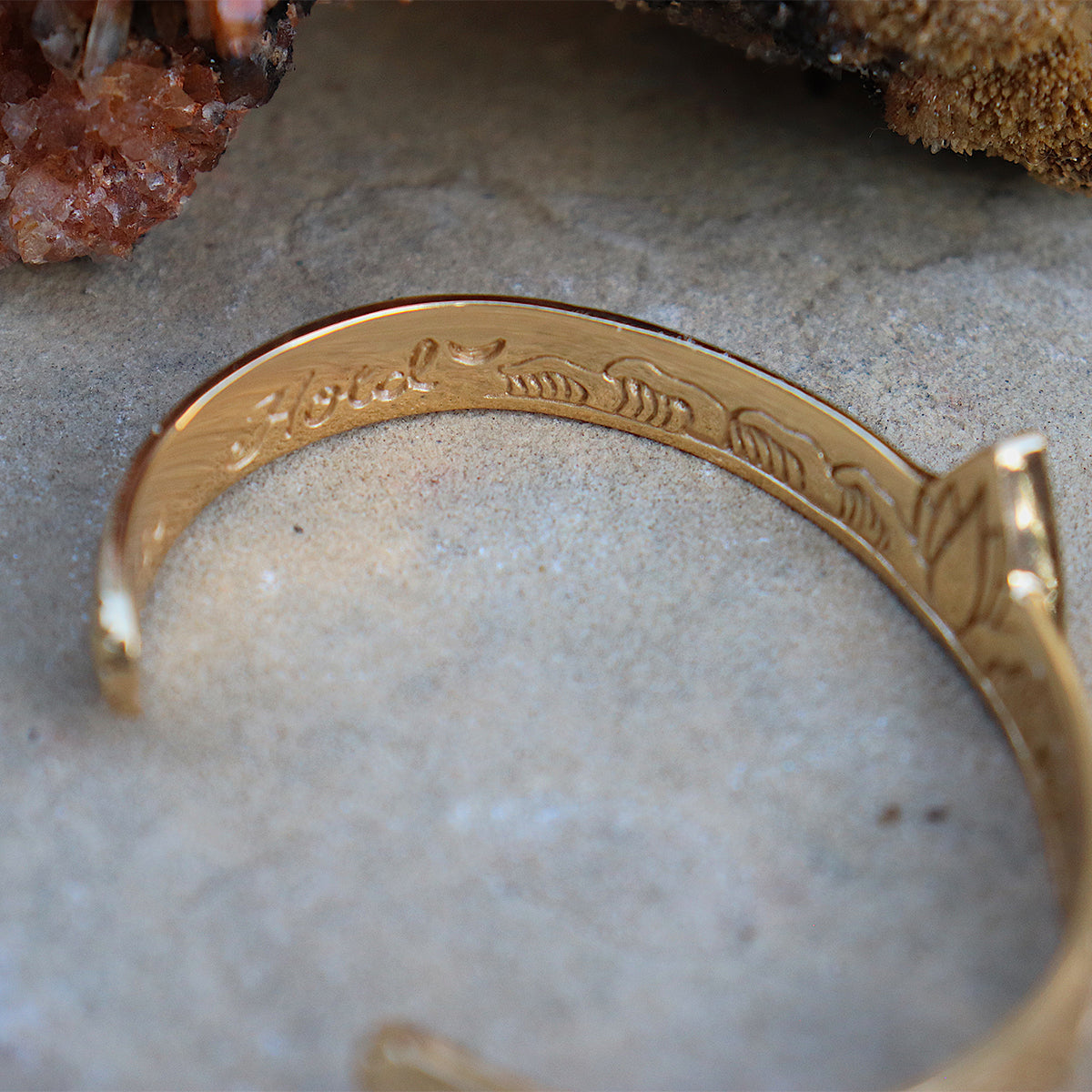 Hold Space Cuff || Citrine