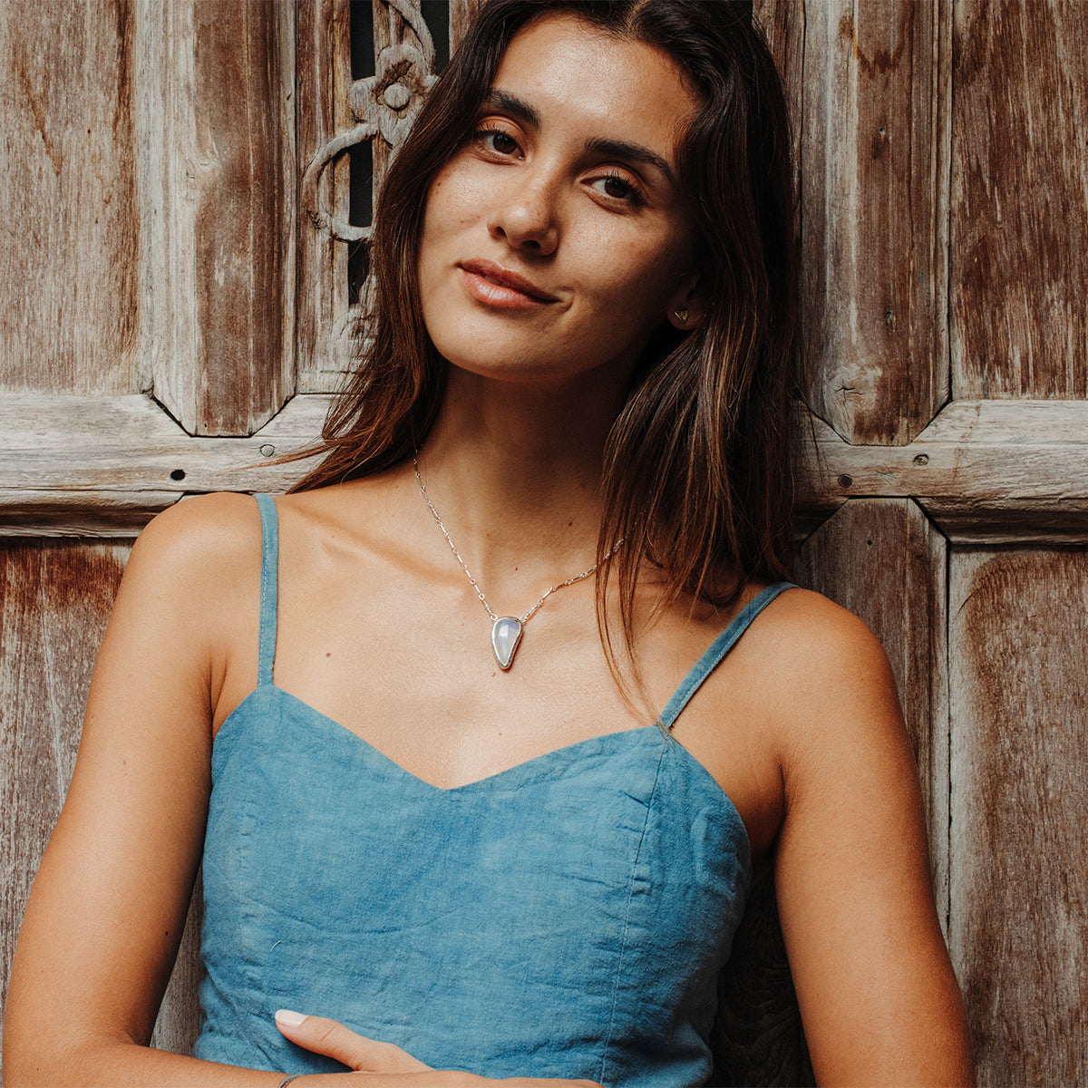Rainbow Moonstone Necklace