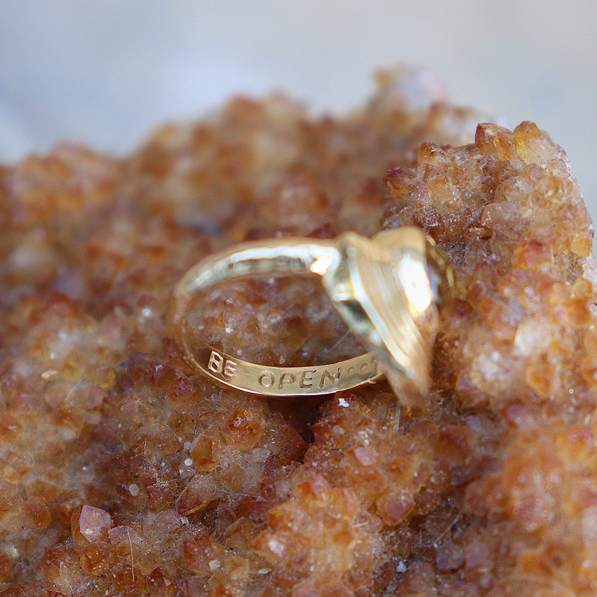 Be Open Ring || Citrine