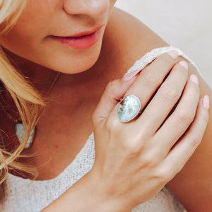 Arizona Chrysocolla Elfin Ring