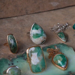 Emerald Quartz Ring