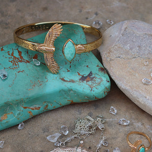 Elder Bird || Turquoise Cuff