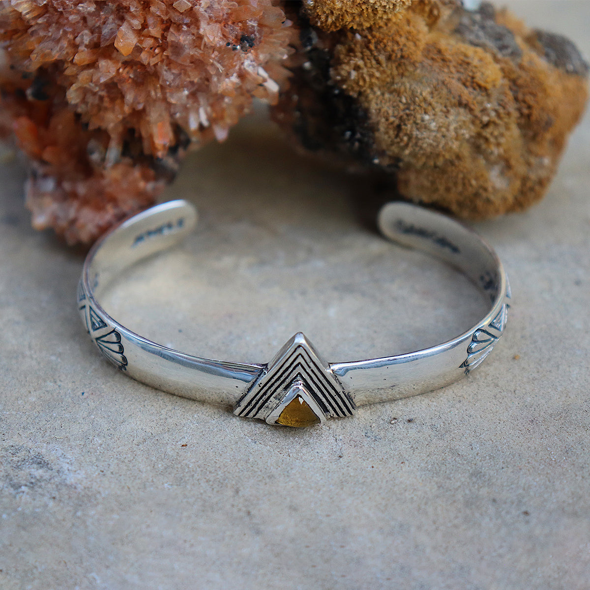 Hold Space Cuff || Citrine