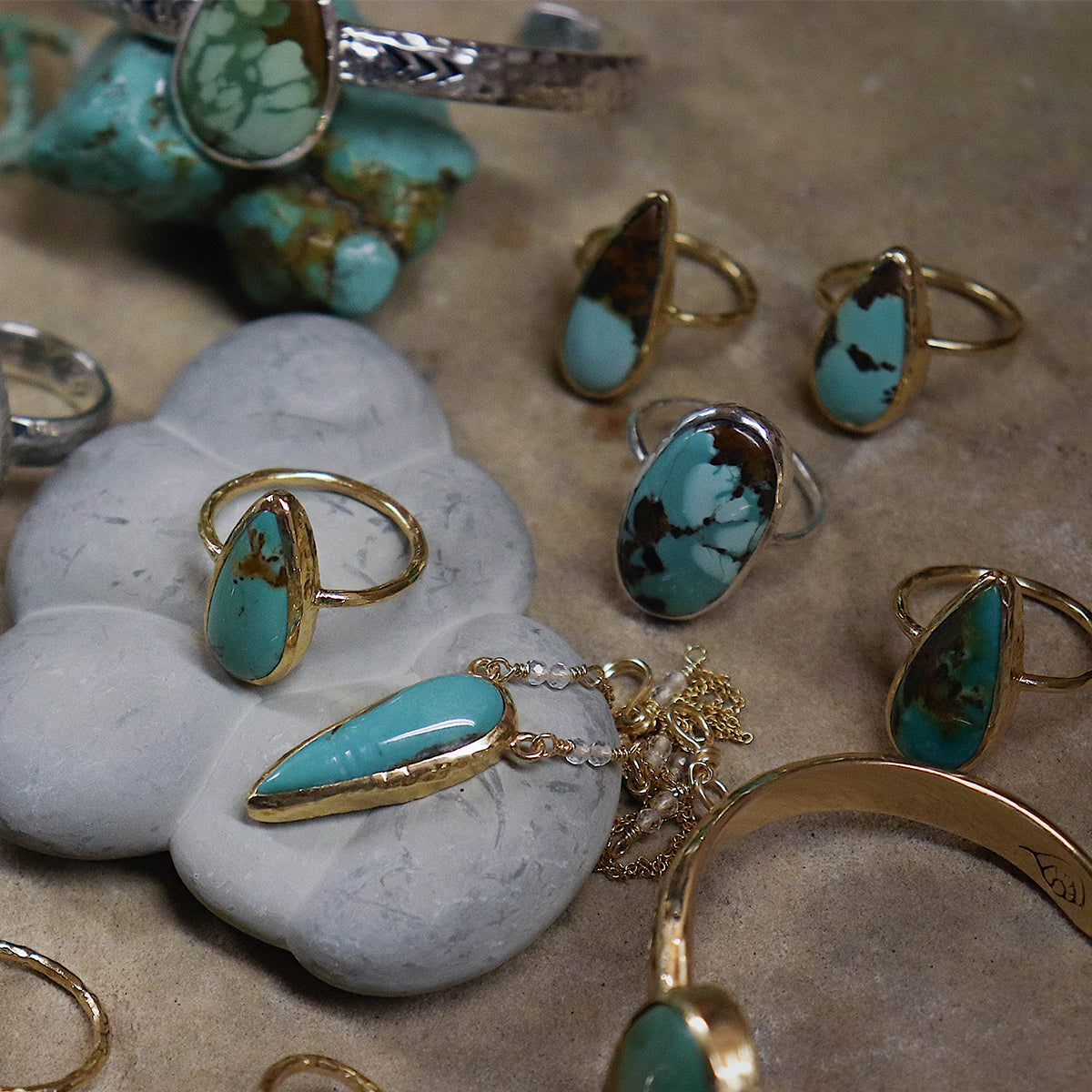 Royston Turquoise Elfin Ring