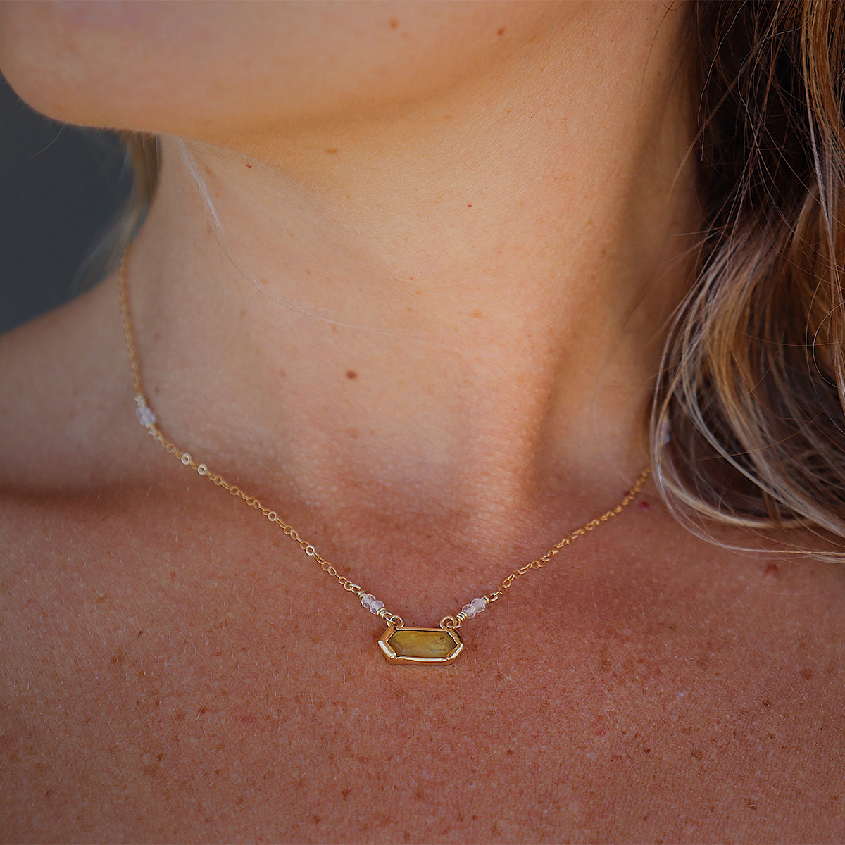 Shine Necklace || Citrine