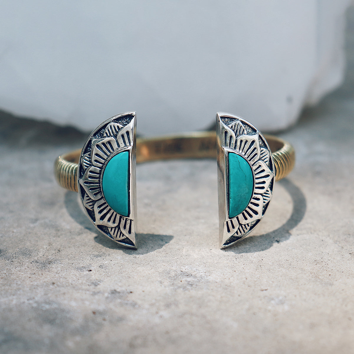 Natural Mystic Cuff || Turquoise