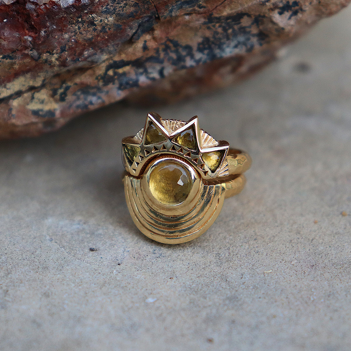 Be Open Ring || Citrine