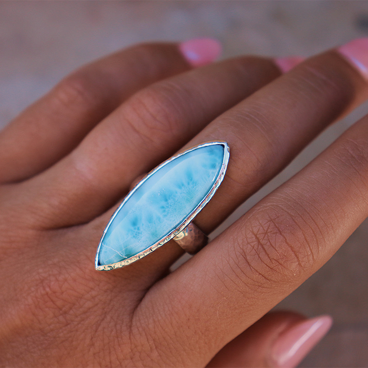 Larimar Ring - Bahgsu Jewels