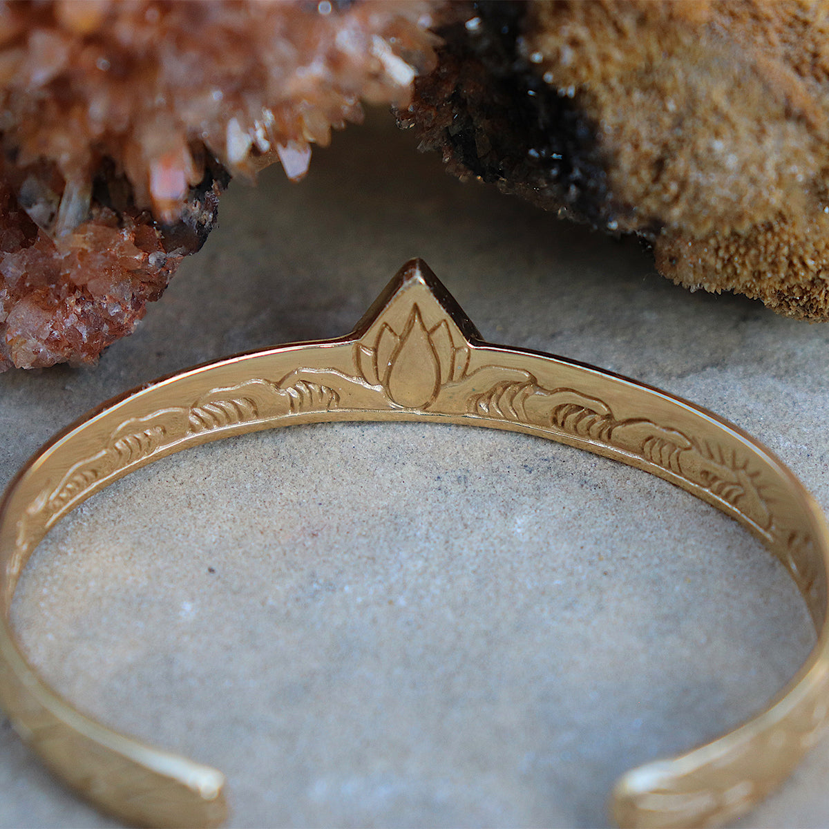 Hold Space Cuff || Citrine