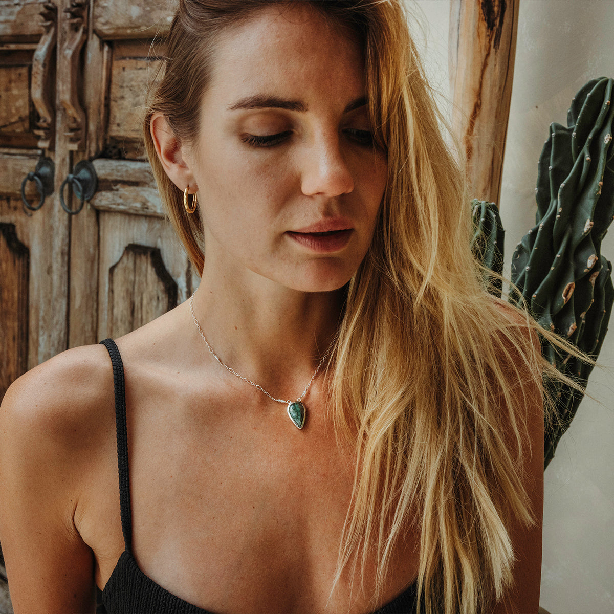 Emerald Quartz Necklace