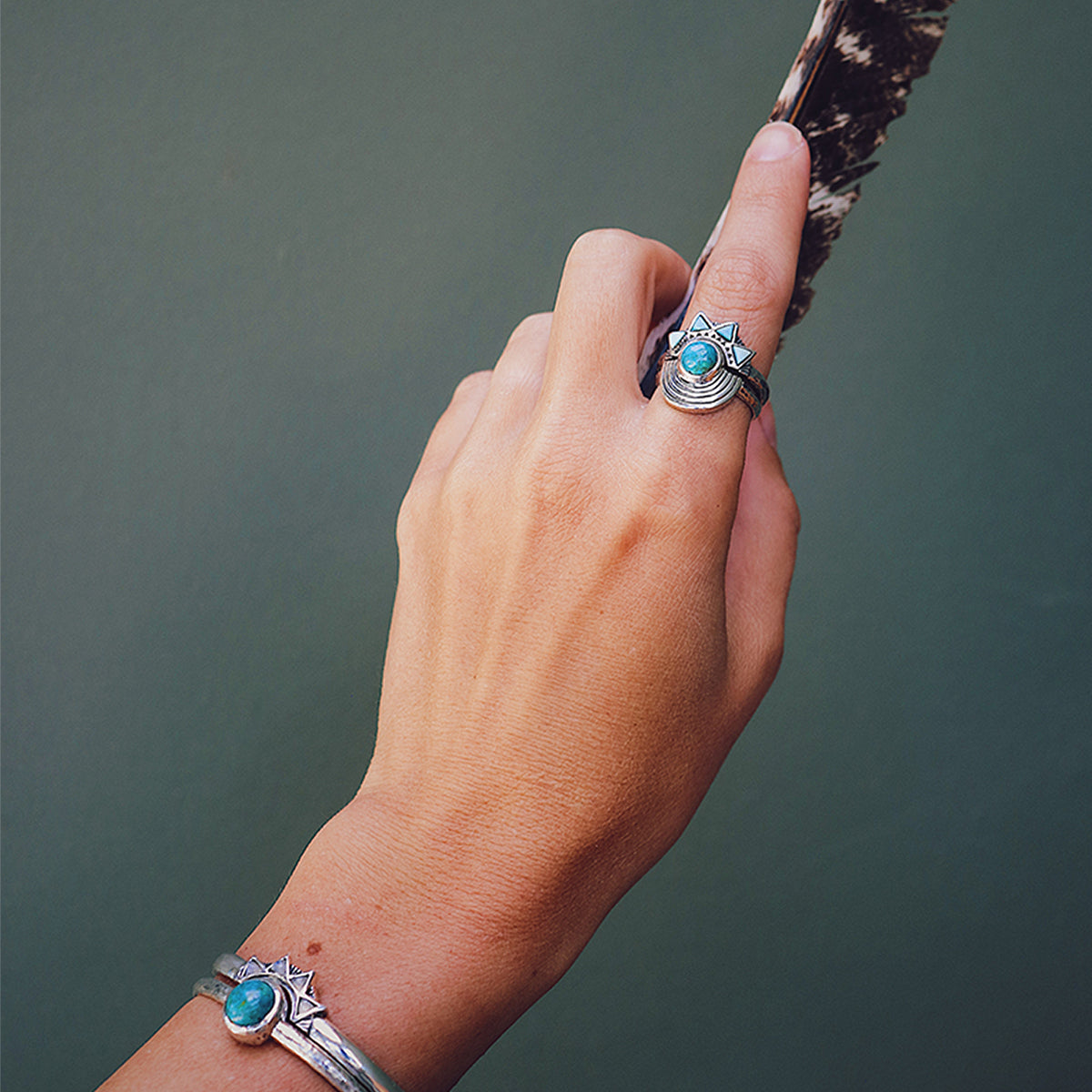 Be Open Ring || Turquoise