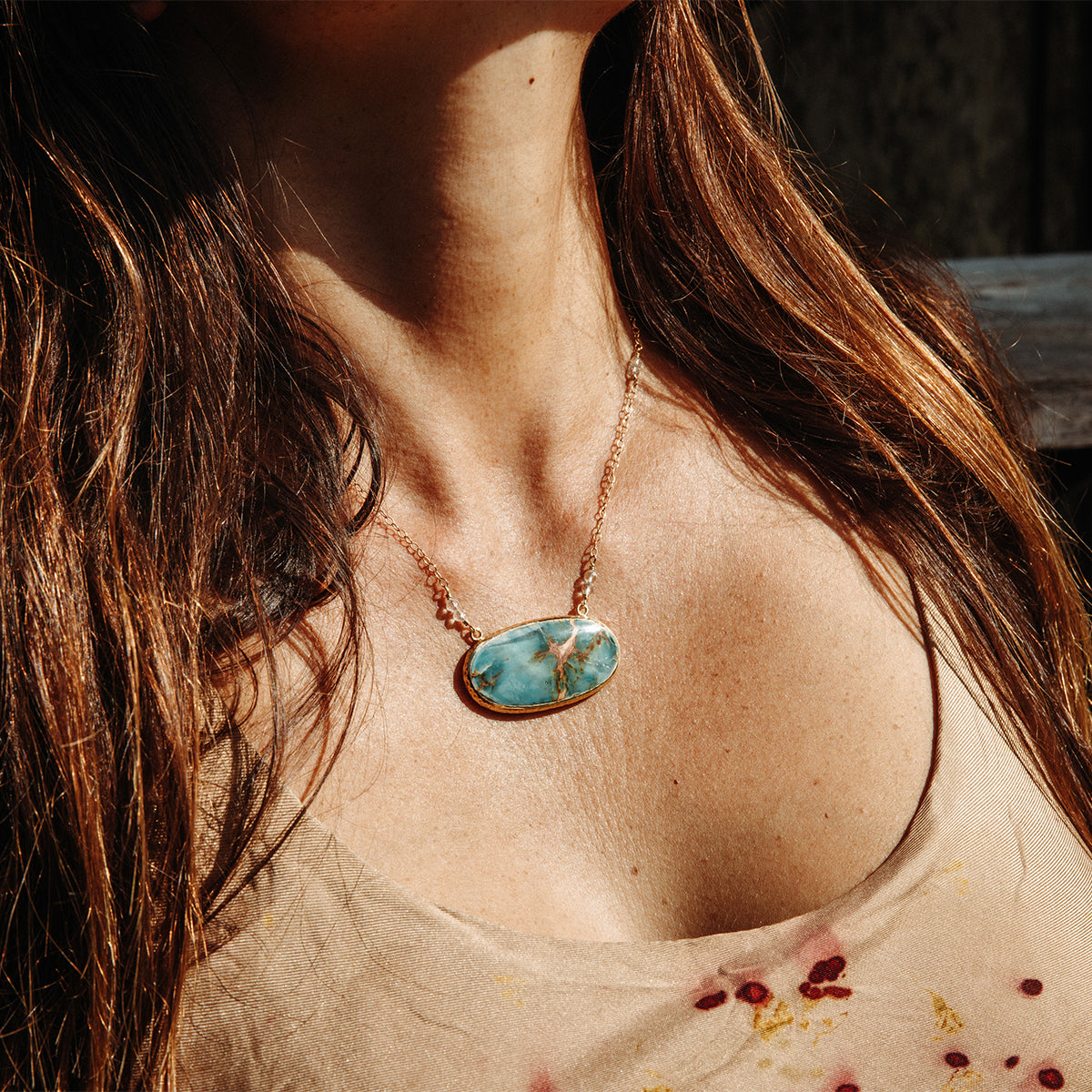 Copper Chrysocolla Necklace